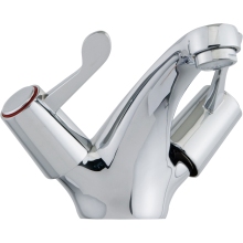Aura Lever Basin Mixer with Pop up Waste Chrome Plated