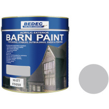Bedec Matt Barn Paint 2.5L Light Grey