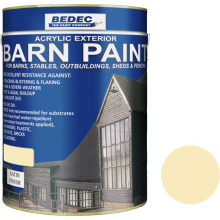 Bedec Satin Barn Paint 5L Country Cream