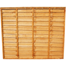 Denbigh Timber Waney Lap Fence Panel 6 X 3 Apex Cap Wa6X3