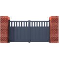 Double Driveway Gate Flat Top Partial Privacy 3000 X 1000mm Vertical Infill A Grey RMG014DG-02