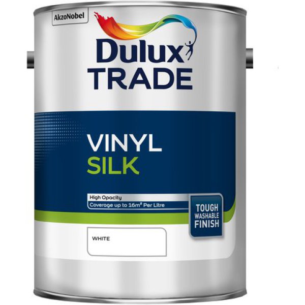 Dulux Trade V/Silk White 5ltr