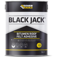 EVERBUILD BLACK JACK BITUMEN ROOF FELT ADHESIVE 5l 90405