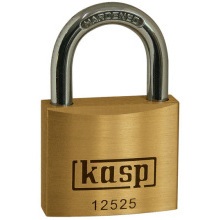 KASP K12525D PREMIUM BRASS PADLOCK 25mm