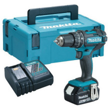 MAKITA DHP482RTJ-1 18v COMBI HAMMER DRILL WITH 1 5.0AH LI-ION BATTERY & CHARGER IN MAKPAK CASE