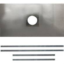 MI 94-REG-F REGISTER PLATE-F NO ACCESS HOLE (1 HOLE FOR FLUE ONLY) 125/150mm 900 x 495mm