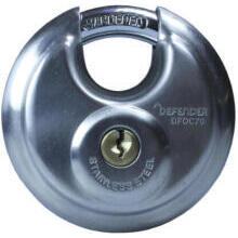 Squire Discus Padlock Pack Of Two Keyed Alike 70mm DFDC70T