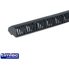 TIMLOC OVER FASCIA VENT 1m x 35 x 22mm -10mm GAP BLACK OF1BL