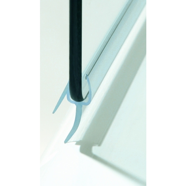 Coram Frameless Square Bathscreen/Panel 1050mm Plain Glass Chrome