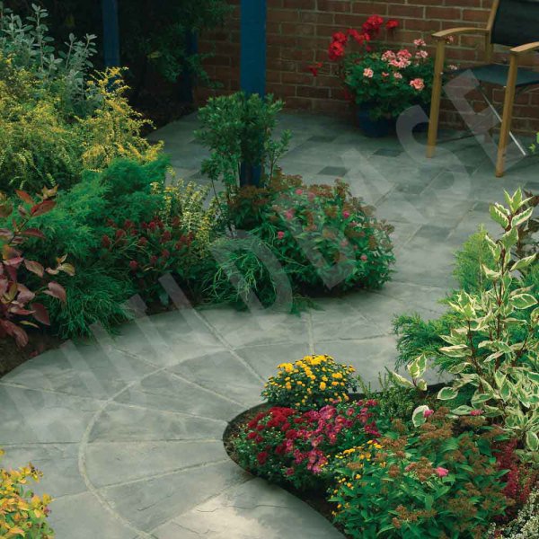 Old Riven Paving Autumn Silver 600x600