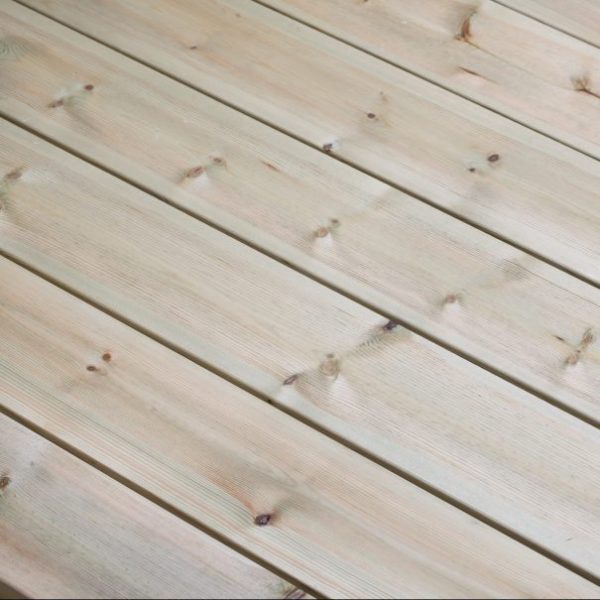 York Treated Timber Decking Board 33 x 120mm x 3.6M - Smooth Side Lifestyle Image