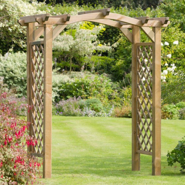 	Elite Portico Wooden Garden Arch 2440x2100x1125mm