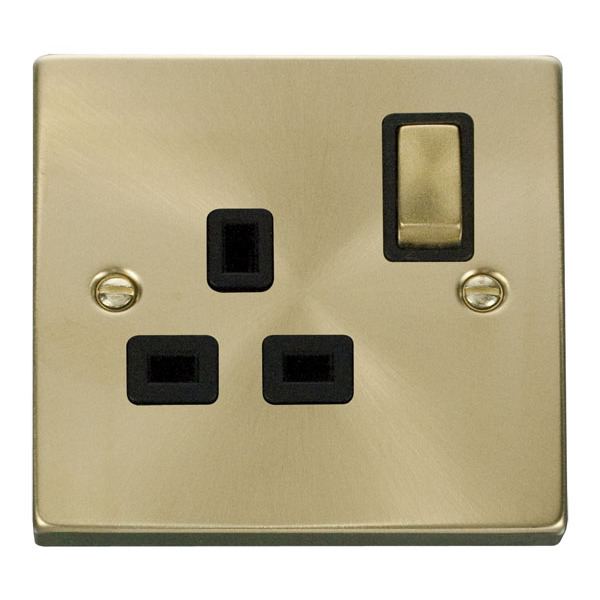 Click VPSB535BK 1 Gang 13A DP ‘Ingot’ Switched Socket Outlet