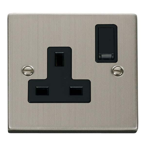 	Click VPSS035BK 1 Gang 13A DP Switched Socket Outlet