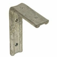100mm 4 x 3" NO 247 GALV FLUTED ANGLE BRACKETS 2 247-PP0100GV