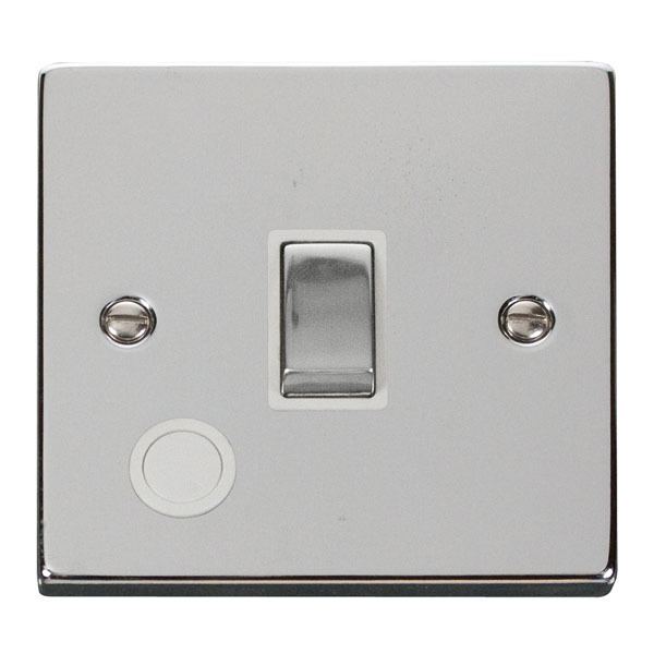 Click VPCH522WH 20A 1 Gang DP ‘Ingot’ Switch With Flex Outlet