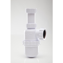 Polypipe Bottle Trap Anti Syphon Adjustable Telescopic  White 40mm