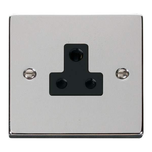Click VPCH038BK 5A Round Pin Socket Outlet
