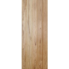 78X27 Buttnbead Solid Rustic Oak Ledged Door