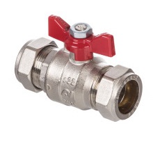 Altecnic Intaball 22mm Butterfly Valve Red 373RB2