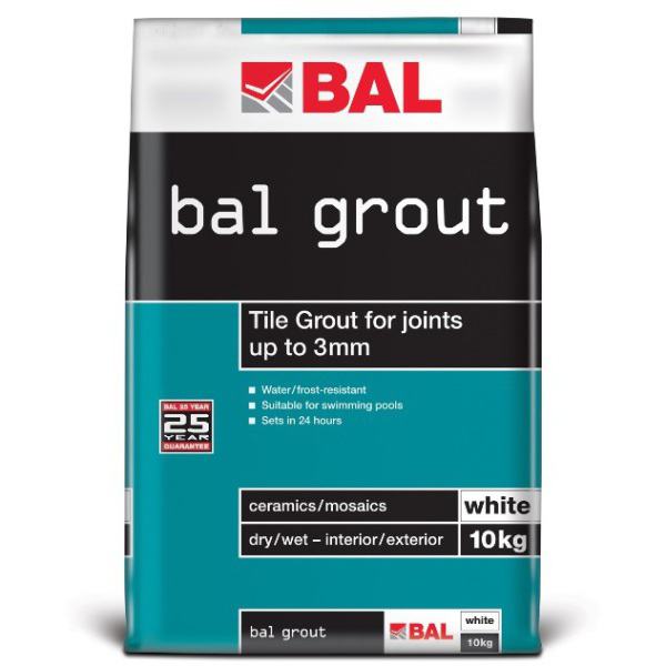 BAL Wall Grout White 10kg