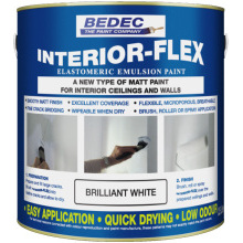 Bedec Interior-Flex Elastomeric Emulsion Paint 2.5L Brilliant White
