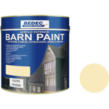 Bedec Satin Barn Paint 2.5L Country Cream