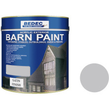 Bedec Satin Barn Paint 2.5L Light Grey