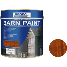 Bedec Semi Gloss Barn Paint 2.5L Jacobean Walnut