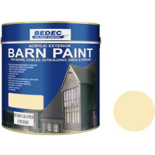Bedec Semi Gloss Barn Paint 2.5L Country Cream