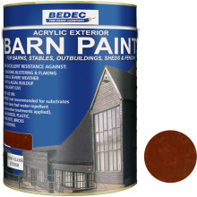 Bedec Semi Gloss Barn Paint 5L Dark Oak