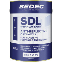 Bedec Spray Daylight Matt Emulsion 5L Brilliant White