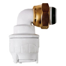 Bend Tap Connector White 15mmx1/2inch