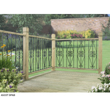BIC ASCOT SCROLL METAL DECKING FENCE INFILL PANELS 2 PACK 770mm HIGH x 280mm WIDE DPAB