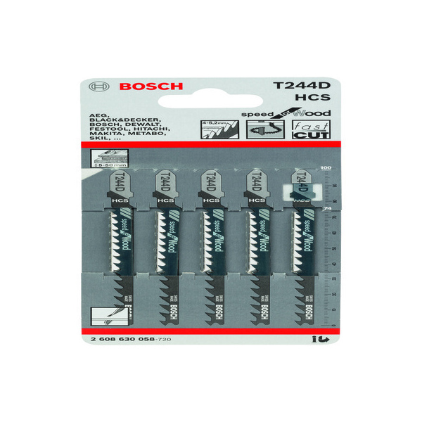 Bosch Pk/5 T244D Jigsaw Blade 2608 630 058 T