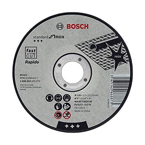 Bosch Standard For Inox Cutting Disc 125x1mm