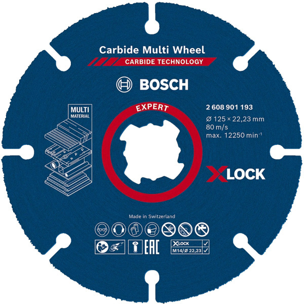 Bosch X-LOCK Carbide Multi Wheel Cutting Disc