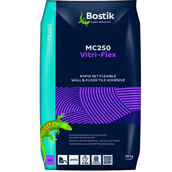 Bostik MC250 Vitri-Flex Tile Adhesive White 20kg
