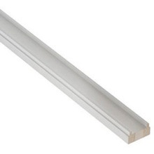 BR2.441W 2.4m WHITE PRIMED BASERAIL 41mm GROOVE