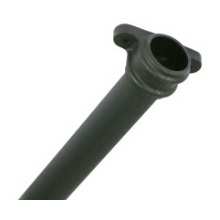 BRETT CAST IRON STYLE BR2018LCI ROUND DOWNPIPE SOCKETED PIPE WITH LUGS 65mm x 1.8m BLACK