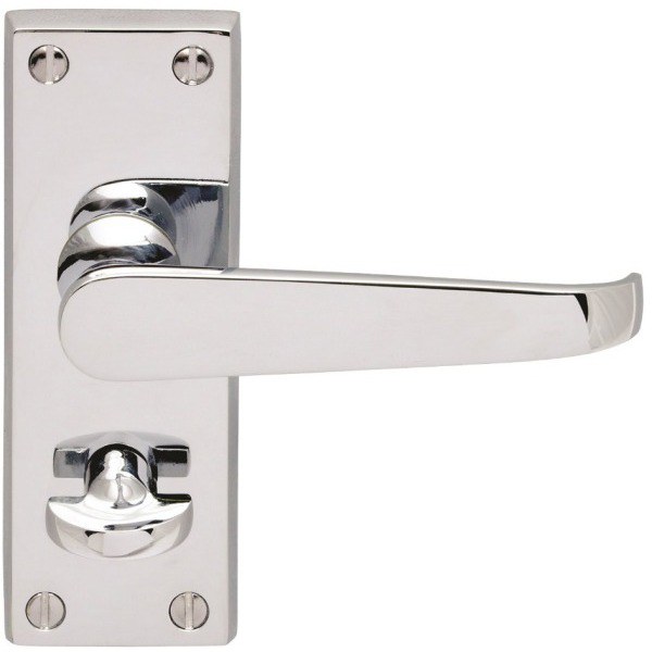Carlisle Brass Contract Victorian Lever on Privacy Polished Chrome