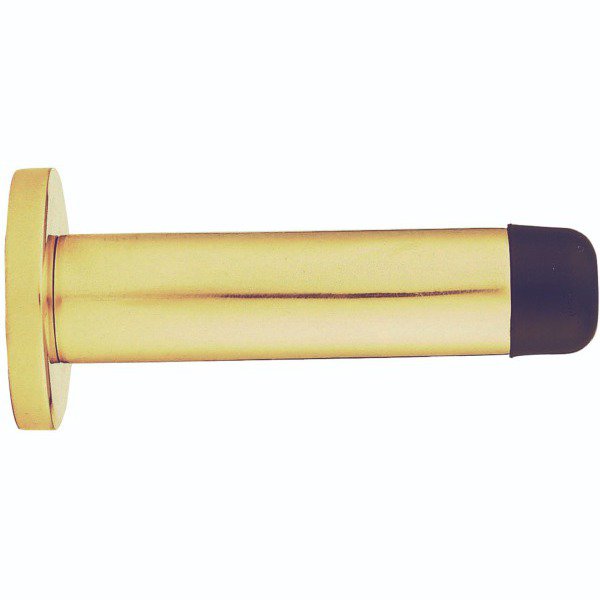 Carlisle Brass Cylinder Pattern Door Stop on Rose Polished Brass 70mm