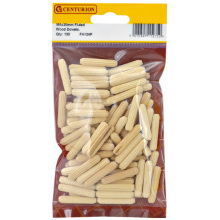 CENTURION FA124P PACK OF 100 FLUTED WOODEN DOWELS M6 x 30mm