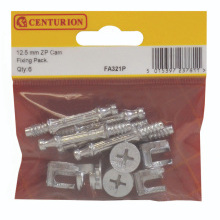 CENTURION FA321P ZINC PLATED UNIVERSAL CAM FIXING PACK 12.5mm