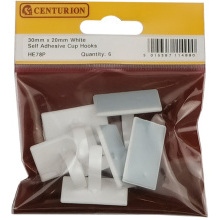 CENTURION HE78P SMALL SELF ADHESIVE CUP HOOK PACK
