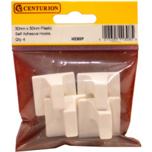 CENTURION HE80P SMALL SELF ADHESIVE SQUARE HOOK PACK