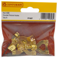 CENTURION PF46P DOUBLE PICTURE HOOK No. 3 PACK OF 5