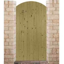 CHARLTON PRIO6 PRIORY CURVE TREATED SIDE GATE 900 x 1830mm GREEN