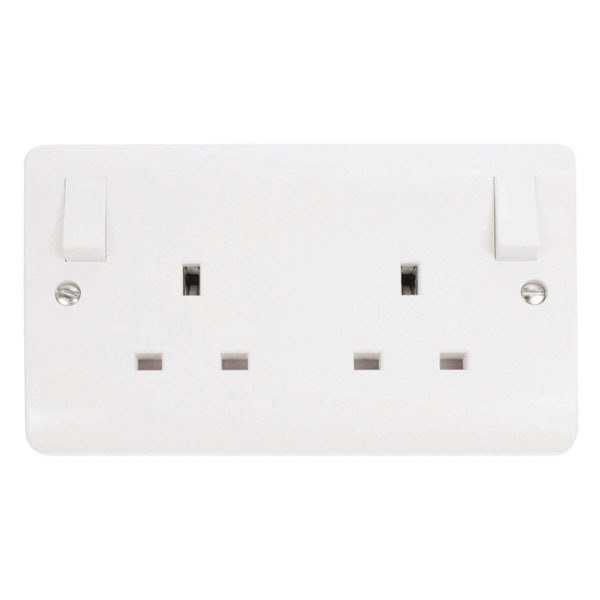 Click CMA836 13A 2 Gang DP O/B Switched Socket Outlet