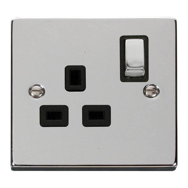 Click VPCH535BK 1 Gang 13A DP ‘Ingot’ Switched Socket Outlet